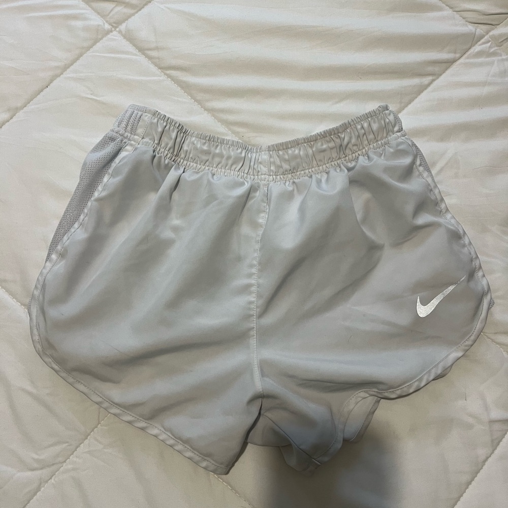 White Nike shorts